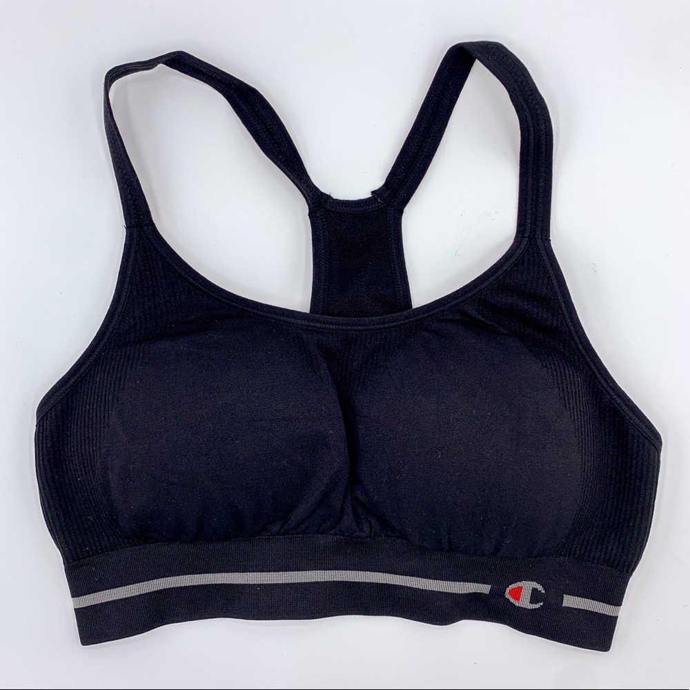 Champion Black Racerback Sports Bra